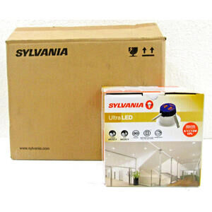 NEW Lot of 4 Sylvania LEDRT8R3A2000UD930 LED 8" Recessed Light Kit 3000K 24W